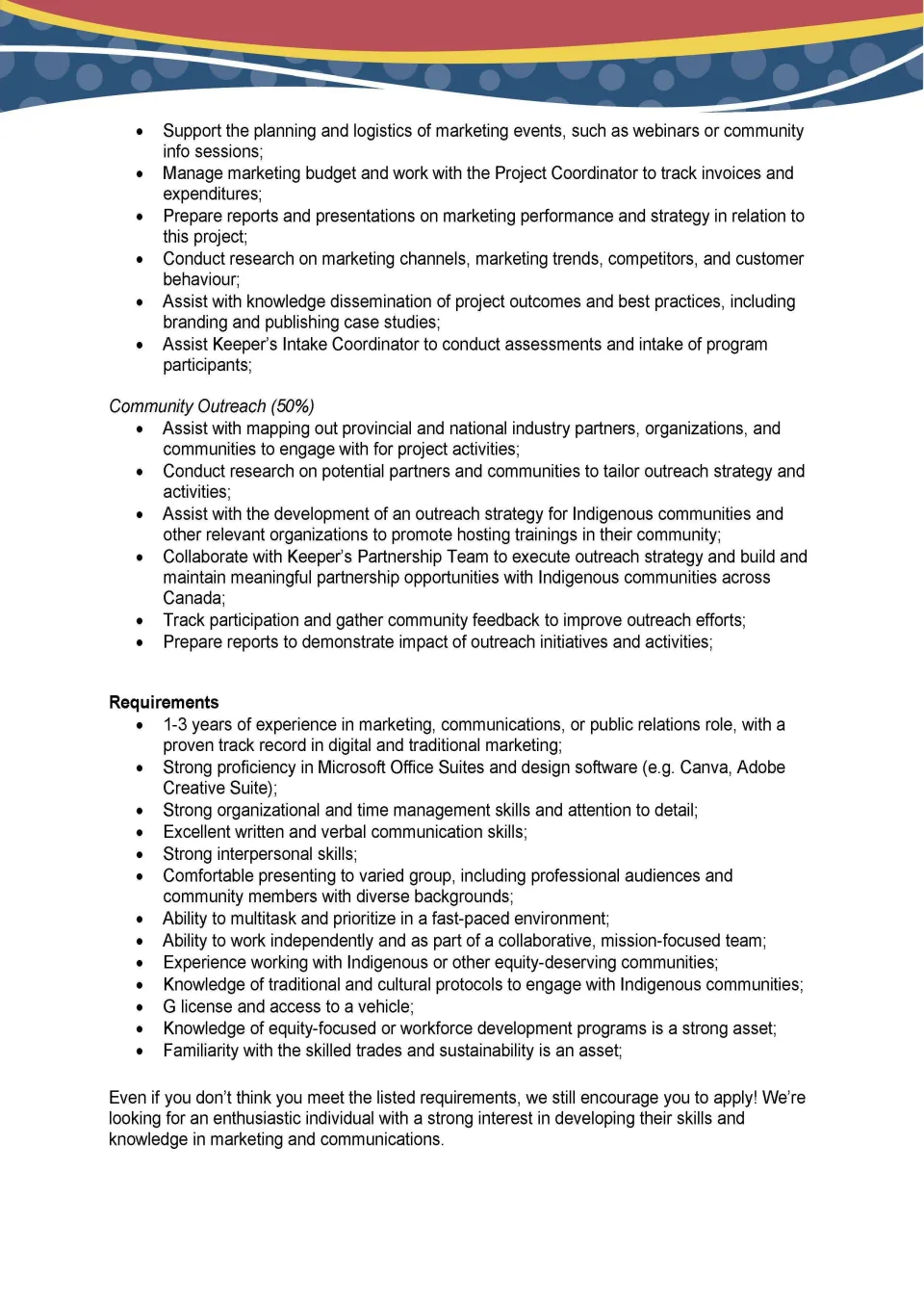 Marketing Coordinator