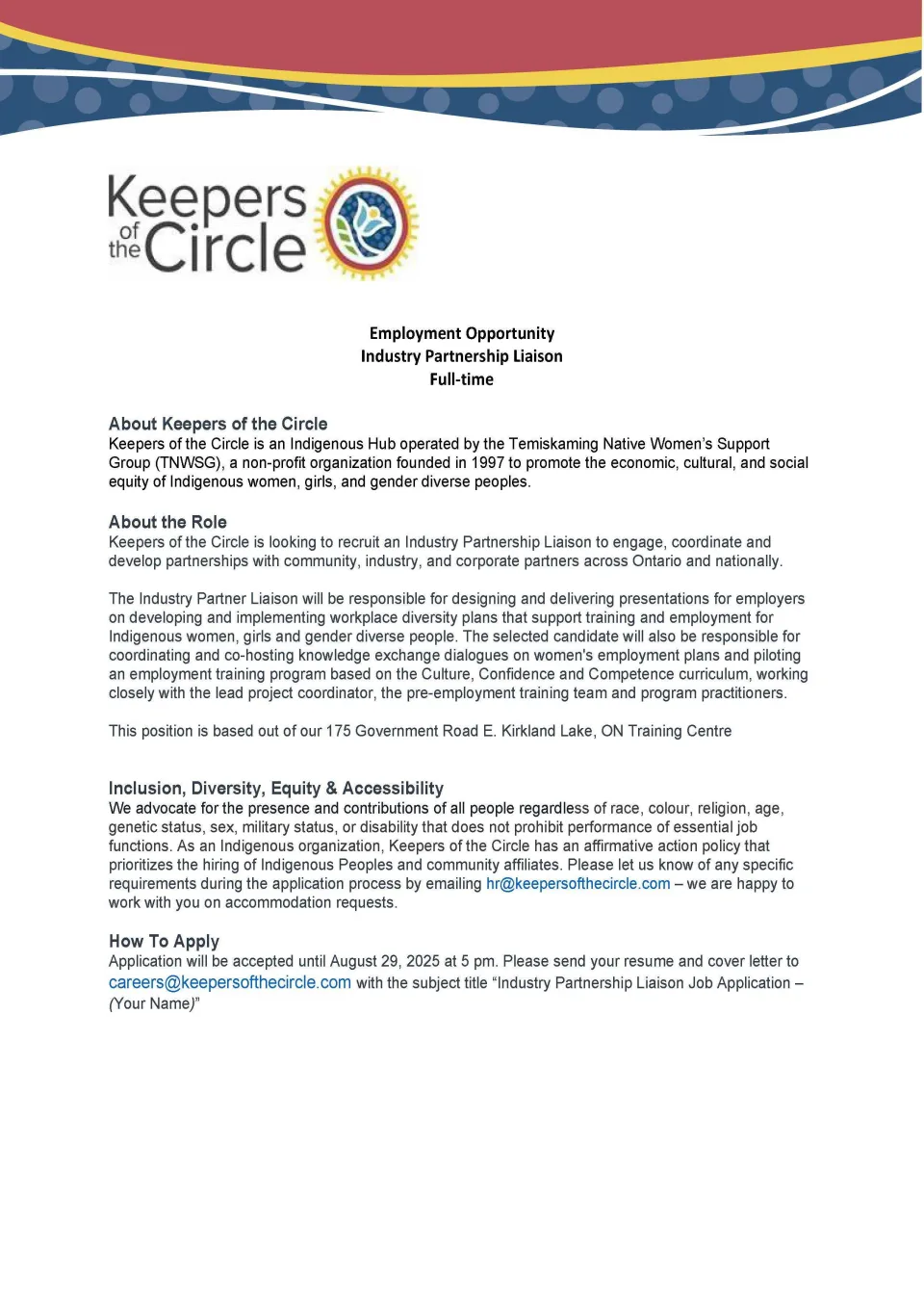 Industry Partnership Liaison
