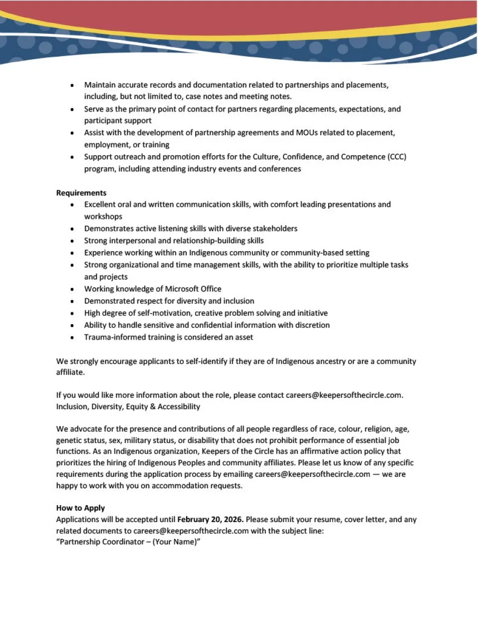 Partnership Coordinator