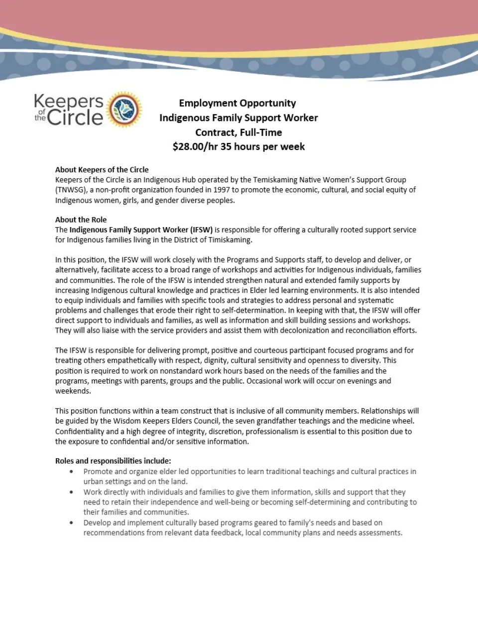 Indigenous Family Support Worker